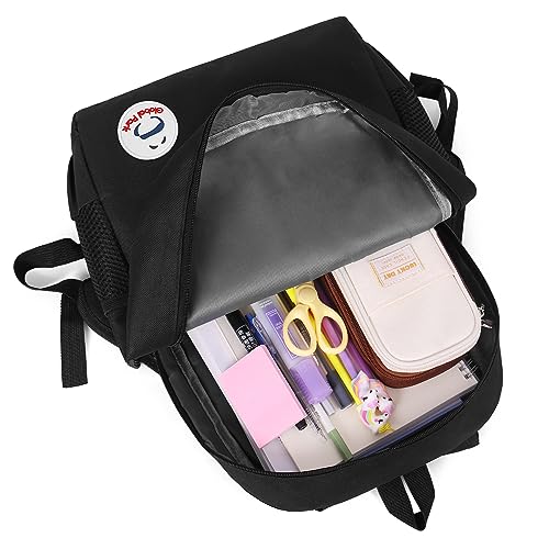 PopMeme School Backpack Lightweight Simple Elementary Middle School Backpack Simple Backpack for Teenage Boys