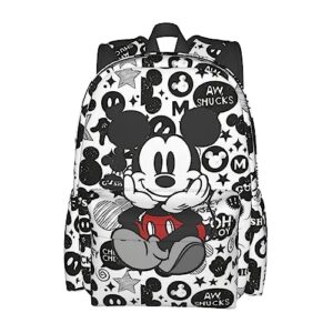 ssndfvy large capacity cute anime cartoon adult travel backpack for men women notebook laptop bags hiking camping work -s10