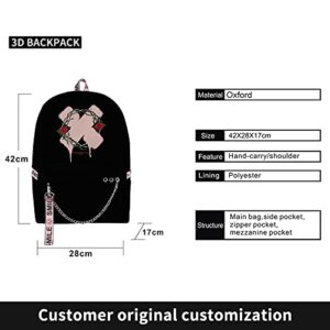 WZSMHFT XPLR Thorn Backpack Merch 2023 Backpack Hip Hop Three Piece Travel Backpack (Backpack2)