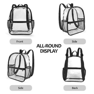 emissary Clear Backpack Stadium Approved, Heavy Duty Clear Backpacks For School, Clear Bookbag For School, See Through Backpack, Clear Plastic Backpack, Clear Concert Backpack, Transparent Backpack