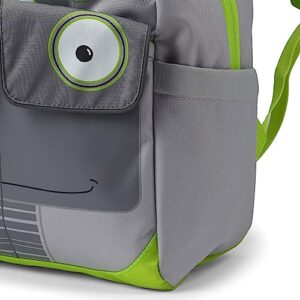 High Sierra Chiqui Backpack Travel Bag with Padded Tablet Sleeve, Accessory Pocket and Reflective Straps, Robot (Gray/Lime Green)