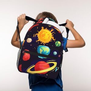 Solar System Backpack Everyday Backpack Outer Space Backpack With Adjustable Straps Galaxy Large Capacity Multi-Pocket Lightweight Breathable Backpack Universal Casual Travel Backpack Outdoor Backpack
