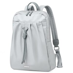 golf supags stylish laptop backpack for women water resistant slim computer bags fits 13.3 inch notebook (pale grey)