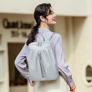 GOLF SUPAGS Stylish Laptop Backpack for Women Water Resistant Slim Computer Bags Fits 13.3 Inch Notebook (Pale Grey)