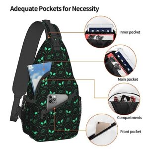 MANQINF Space Planet Sling Bag,Multipurpose Crossbody Backpack Shoulder Chest Bag for Women Men Travel Hiking Daypack