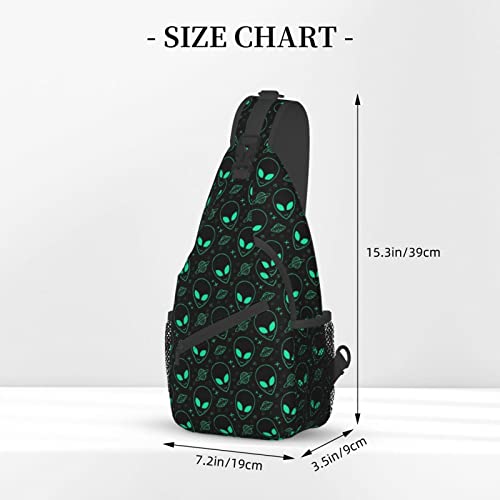 MANQINF Space Planet Sling Bag,Multipurpose Crossbody Backpack Shoulder Chest Bag for Women Men Travel Hiking Daypack