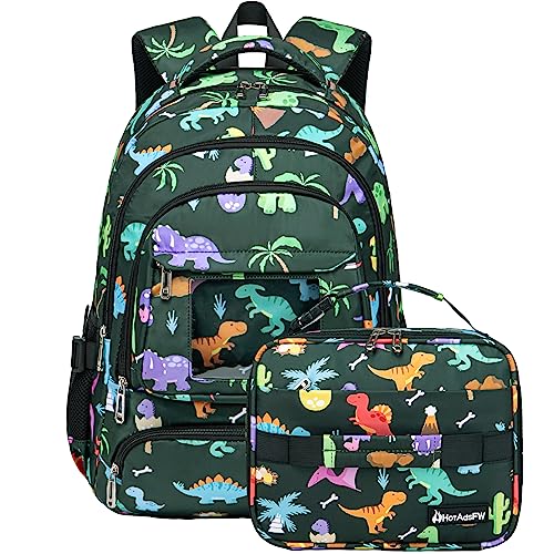 HotAdsFW Backpack with lunch box for Boys Preschool Backpack with Lunch Bag Toddler Kindergarten School Bookbag with Lunch Box Cute Backpacks for Elementary School