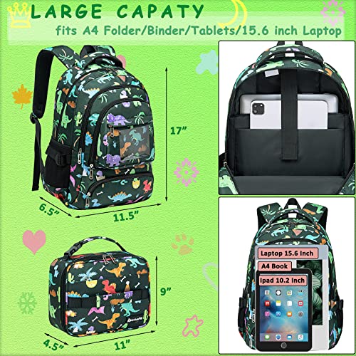 HotAdsFW Backpack with lunch box for Boys Preschool Backpack with Lunch Bag Toddler Kindergarten School Bookbag with Lunch Box Cute Backpacks for Elementary School