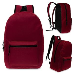 Moda West 24 Pack 17 inch Wholesale Bulk Backpack In Assorted Colors