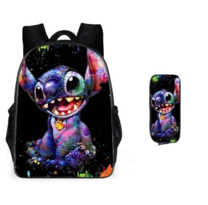 vvd cartoon backpack multifunction 16in bag with pen pocket high capacity boys and girls cartoons laptop bag breathable travel bag