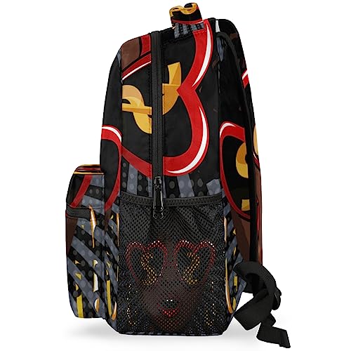 African American Women Kids Backpack for Boys Girls, 16 Inch School Backpack African Woman Bookbags Elementary School Bag Travel Laptop Backpacks Casual Daypack