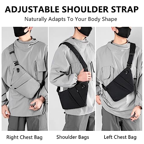 2023 New North Carry Slim Sling Bag, North Carry Slim Sling Bag for Women & Men Anti Theft (Black - Right Shoulder,full)