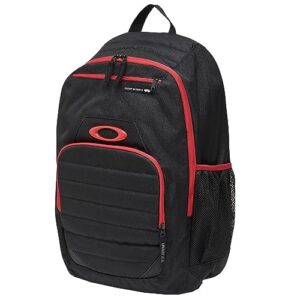 oakley enduro 25lt 4.0 backpack, black/red, one size