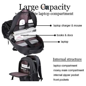 Kamlui Laptop Backpack for Men 15.6 Inch 16 Travel Business Trip Waterproof Computer Case Laptop Bag