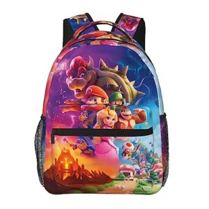 zadiko anime backpack, 16 inch cartoon multifunction laptop daypack for work/travel/outdoor (anime1)
