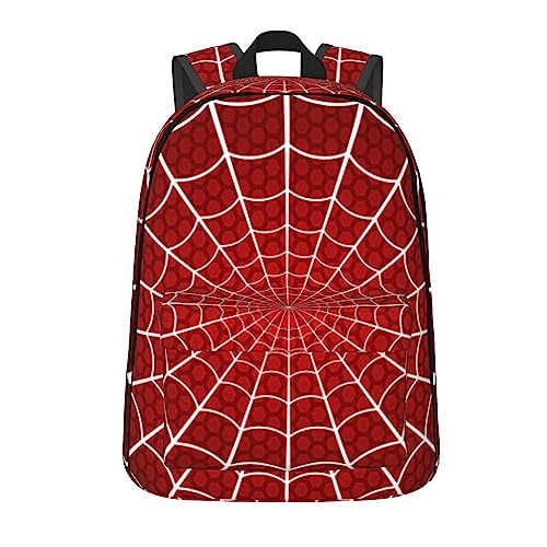 Affilleve Spider Web Cobweb Backpacks for Men Women Book Bag Travel Hiking Camping Work