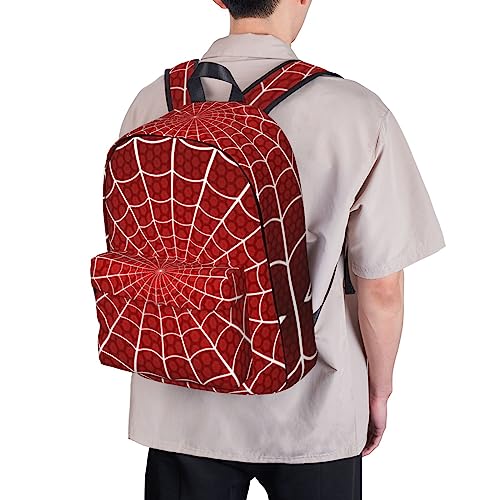 Affilleve Spider Web Cobweb Backpacks for Men Women Book Bag Travel Hiking Camping Work