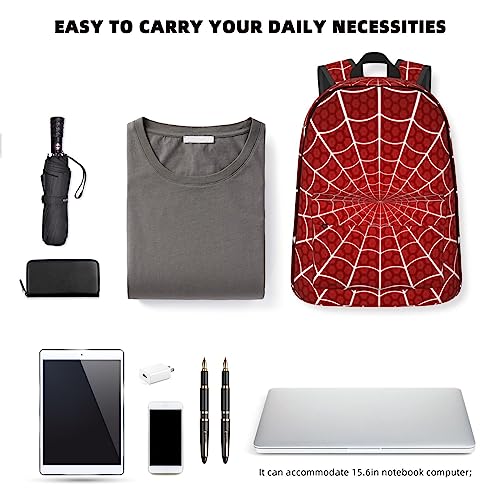 Affilleve Spider Web Cobweb Backpacks for Men Women Book Bag Travel Hiking Camping Work