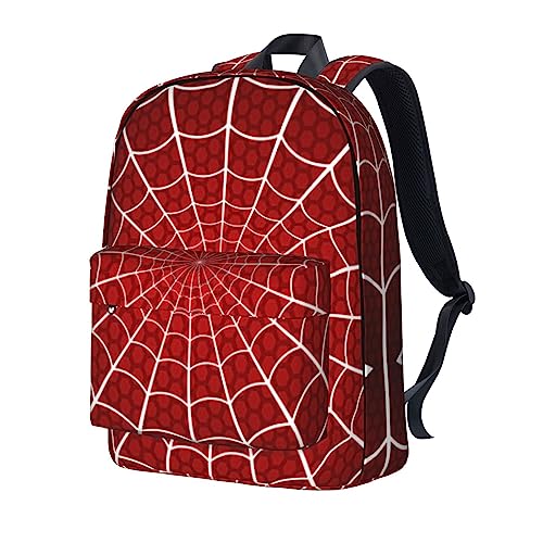 Affilleve Spider Web Cobweb Backpacks for Men Women Book Bag Travel Hiking Camping Work