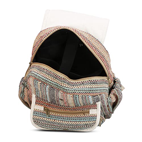 LONGING TO BUY Himalyan Hemp Laptop Bag Backpack/Traveller Bag, Hemp Laptop Bag (Green Multi-1)