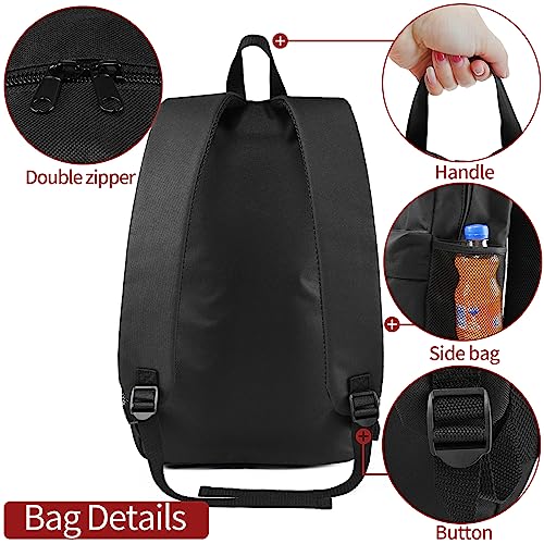 Keepcross Backpack for School Lightweight Bookbag Black Backpacks for Men and Women,College,Travel,Work (Black)