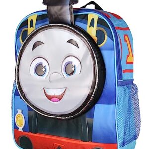 AI ACCESSORY INNOVATIONS Thomas The Train and Friends 14" Kids School Travel Backpack Bag For Toys w/ 3D Character Front Pocket