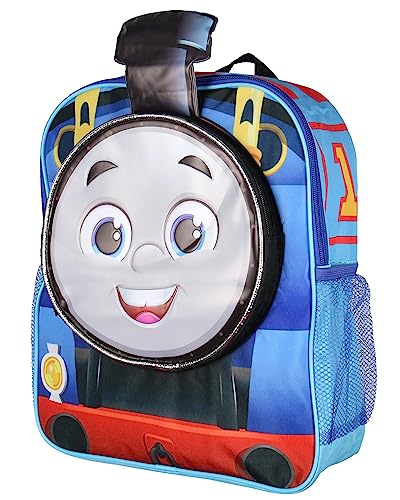 AI ACCESSORY INNOVATIONS Thomas The Train and Friends 14" Kids School Travel Backpack Bag For Toys w/ 3D Character Front Pocket