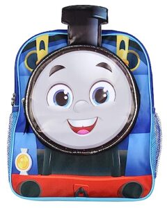 ai accessory innovations thomas the train and friends 14" kids school travel backpack bag for toys w/ 3d character front pocket