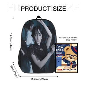 Wednesday Backpack School bags Unisex Travel Bookbag for Back to School Teen Sports Casual Daypack