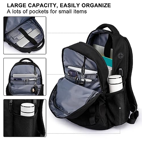 SUEBEKUE School Backpack for Teen Boy,Men Laptop Bookbag with USB ...