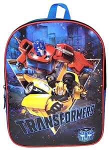 transformers 15" backpack optimus prime bumblebee autobots boys kids school bag