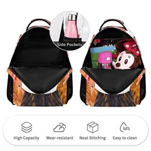 Niapessel Kids Backpack for School, Funny Three Chickens Pattern Students Bookbags School Bags Girls Boys