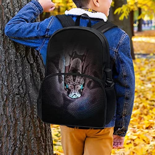Pinupub Snake Print Kids School Bag With Lunch Bag And Pencil Case Elementary School Backpacks For Teen Girls 3 in 1 Boys Backpack Sets