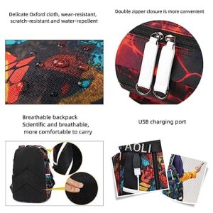 Basketball Superstar Ja 12 Laptop Backpack Youth Travel Bag Anime Student Waterproof Schoolbag (H)