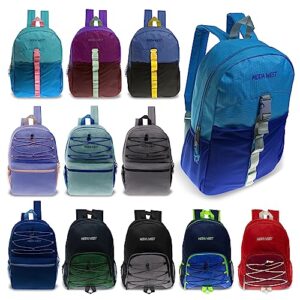 moda west 24 pack 17 inch wholesale bulk backpack in assorted colors