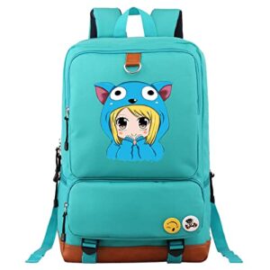 piatek teens fairy tail canvas daypack lightweight graphic knapsack waterproof casual bookbag for youth