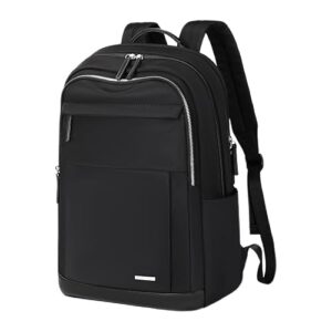 golf quality large capacity laptop backpack for women travel work computer bookbag stylish casual daypack fits 15.6 inch notebook(black)