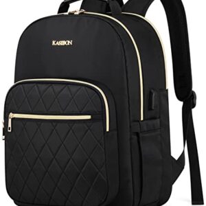 Laptop Backpack for Women, 15.6 Inch Travel Backpack for Women as Person Item Flight Approved, Waterproof School Backpack, Computer Backpack School Bag Casual Daypacks for College, Business,Work