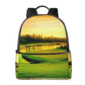 bafafa golf course printed travel backpack business work bag computer bag outdoor sports rucksack