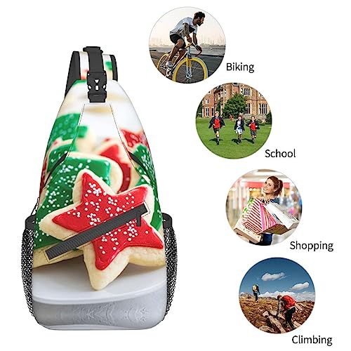 UNIOND plate of cookies Printed Sling Bag Adjustable Cross Chest Bag Shoulder Backpack for Outdoor Travel