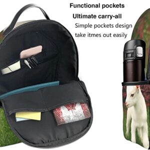 BAFAFA goat Printed Travel Backpack Business Work Bag Computer Bag Outdoor Sports Rucksack