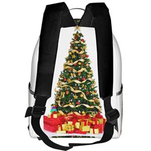 BAFAFA Garlad Pine Tree Printed Travel Backpack Business Work Bag Computer Bag Outdoor Sports Rucksack