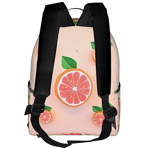 BAFAFA cute grapefruit Printed Travel Backpack Business Work Bag Computer Bag Outdoor Sports Rucksack