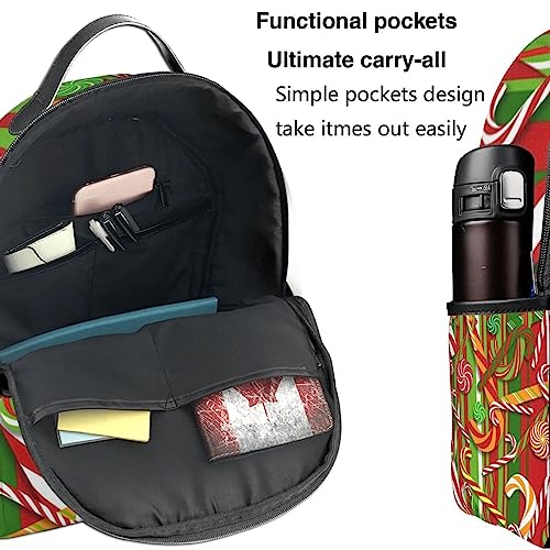 BAFAFA Merry Christmas Printed Travel Backpack Business Work Bag Computer Bag Outdoor Sports Rucksack