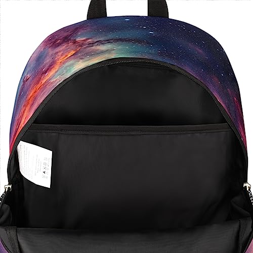 Elementary School Bags for Teens, Galaxy Nebula Kids Backpacks Galaxy Space Star Lightweight Bookbags Waterproof Sturdy Schoolbag Daypack for Girls Boys