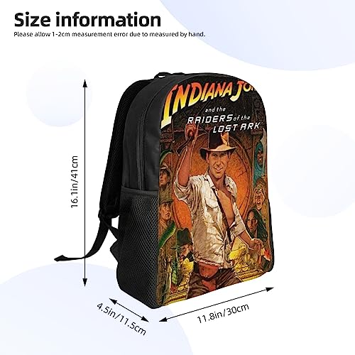 HEMKUNT Raiders Of The Lost Ark Backpack Men And Women Casual Fashion Lightweight Classic Backpack Tourist Black Bag