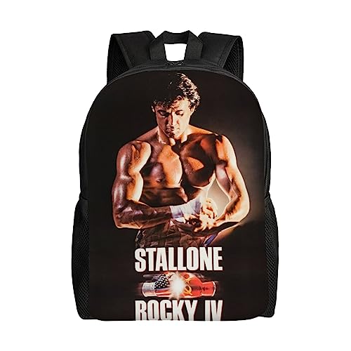 HEMKUNT Rocky Iii Backpack Men And Women Casual Fashion Lightweight Classic Backpack Tourist Black Bag