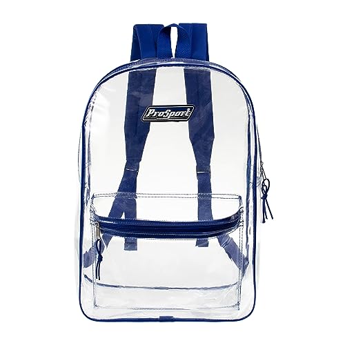 Moda West 24 Pack 17inch Wholesale Bulk Clear Backpack In Assorted Colors