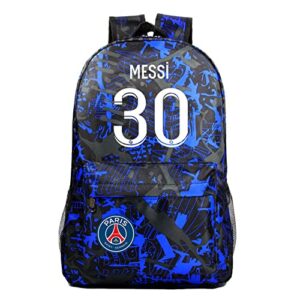 waroost classic casual backpack lionel messi canvas bookbag-lightweight psg rucksack novelty backpack for travel,outdoor