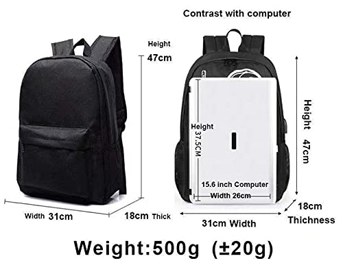 Waroost Classic Casual Backpack Lionel Messi Canvas Bookbag-Lightweight PSG Rucksack Novelty Backpack for Travel,Outdoor